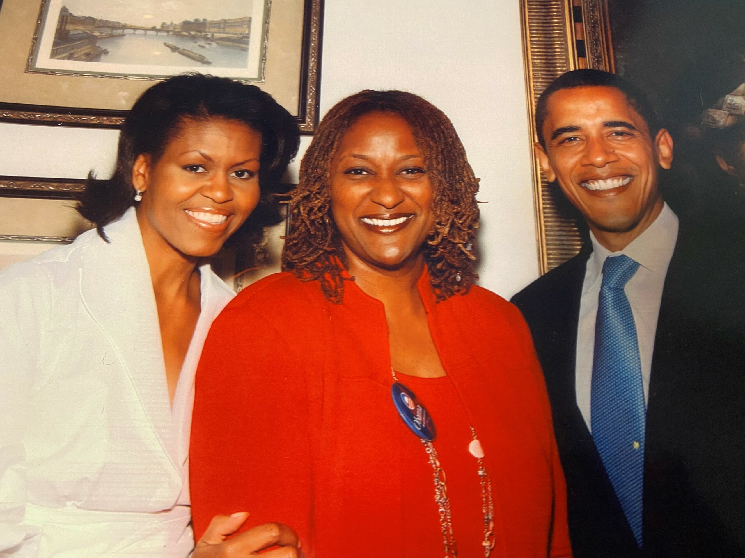 Holly J. Mitchell and Obamas