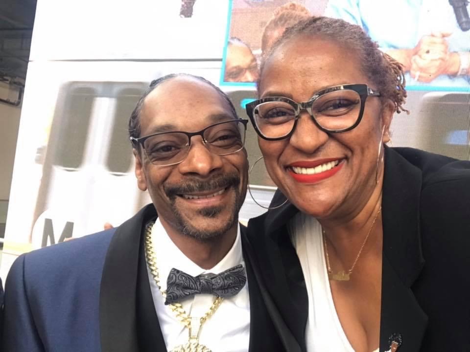 Holly J. Mitchell and Snoop Dogg