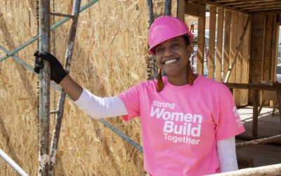 California Commission on the Status of Women and Girls and CA Women’s Caucus members build homes for local single mothers and low-income families
